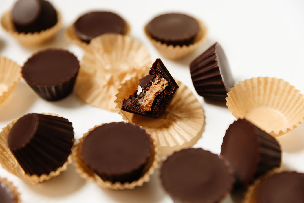 GLOW Chocolate Nut Butter Cups - Salted Vanilla Almond Dream - 20 Pieces ($2.00 per piece) - GLOWChocolate.love