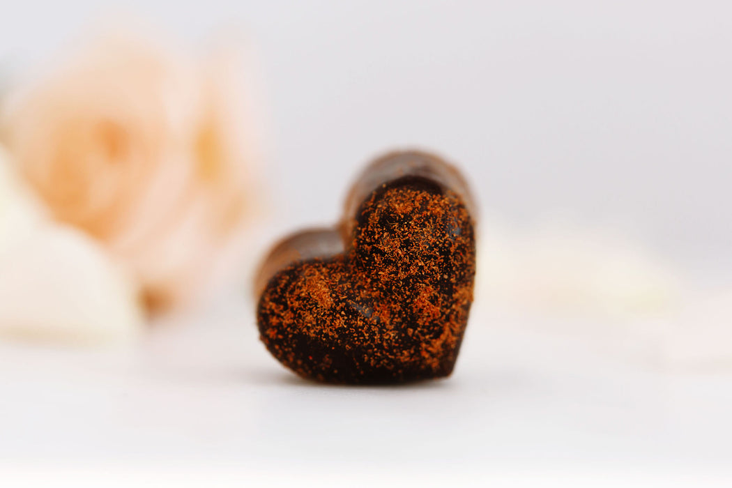 GLOW Chocolate Hearts - Valentine's Cinnamon 'Candy' Hearts 25 pieces